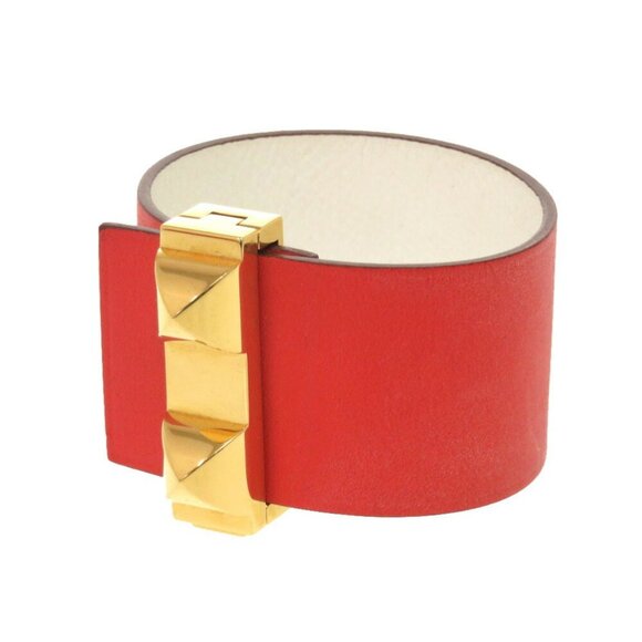 HERMES White Leather Charm Bracelet - Picture 2 of 5